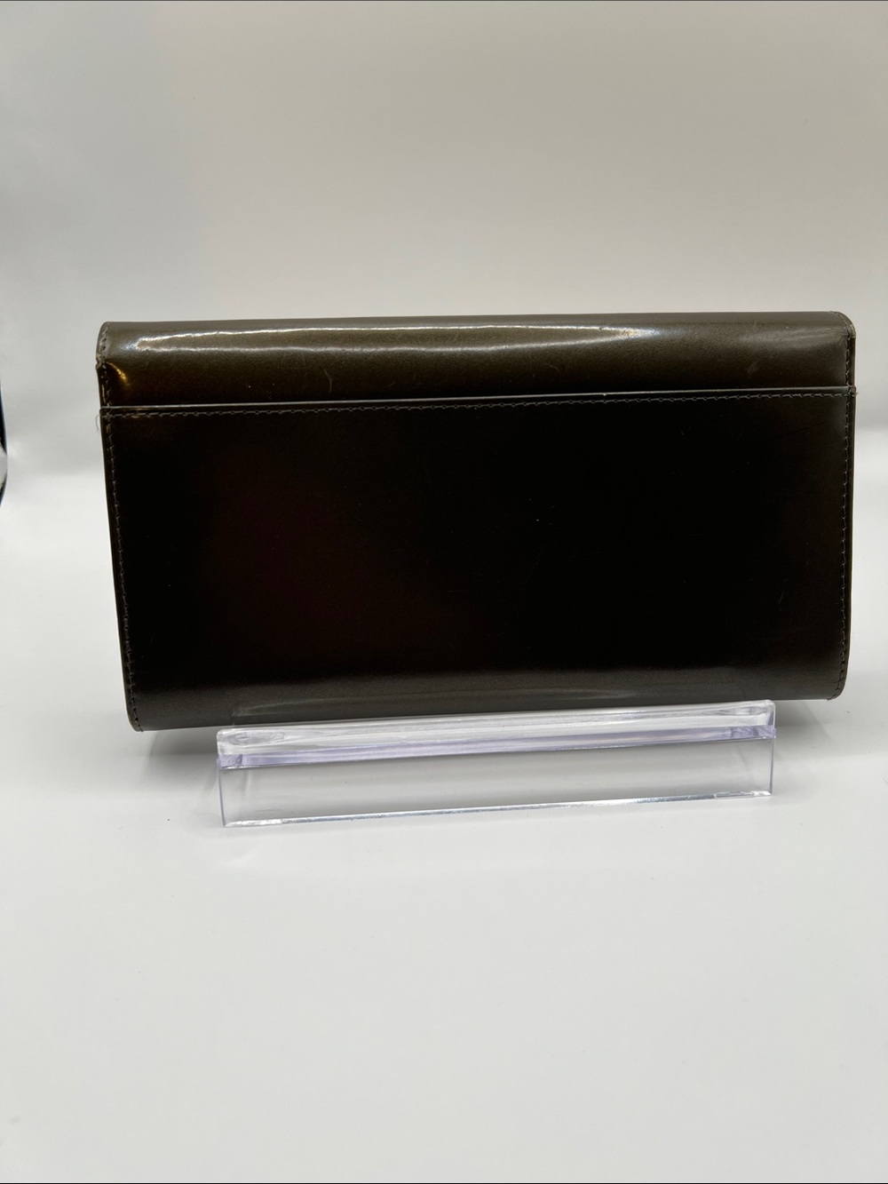 Lauren Ralph Lauren Olive Leather Continental Wallet - Picture 5 of 10